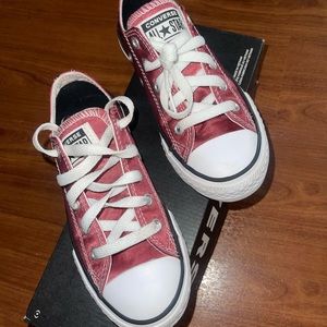 Size 12 gently worn Maroon Converse